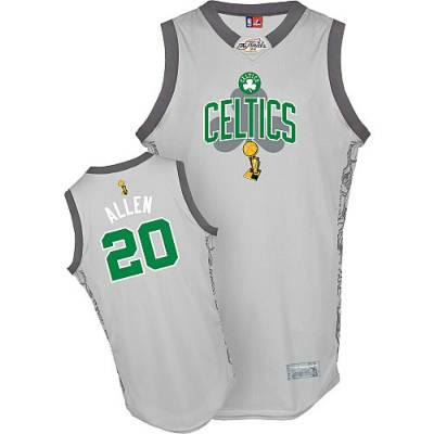 NBA Boston Celtics 20 Ray Allen Grey 2010 Finals Commemorative Jersey
